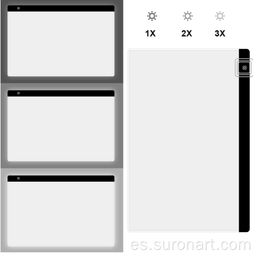 Caja de luz de seguimiento grande A2